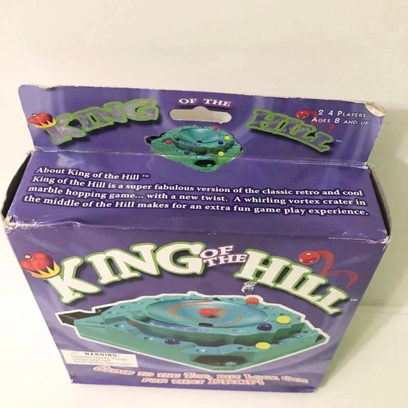 2006 King of the Hill Marble  Board Game Winning Moves Games Damaged Box - Picture 9 of 16